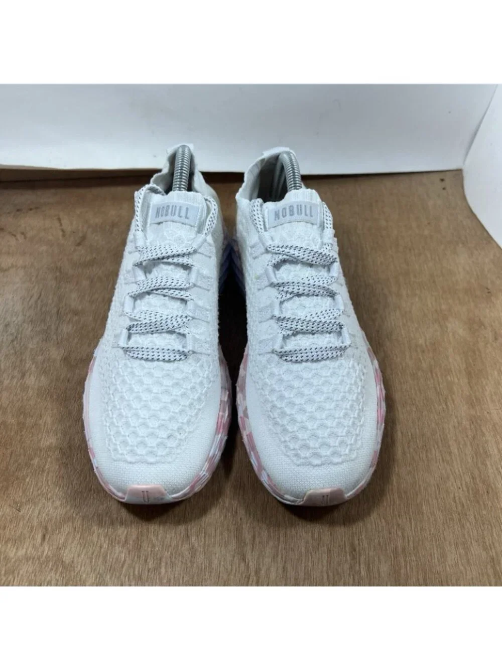 NO BULL Women Size 8.5 White SuperFabric Trainers Running Shoes